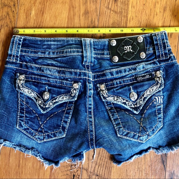 Miss Me Pants - Miss Me Aztec Cut Off Embellished Shorts 💙